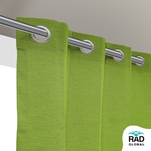 Rideaux d'extérieur imperméables de qualité supérieure vert lime, style frais et vibrant pour les patios, les balcons et les espaces de jardin - Product Image 3
