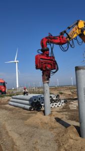 Filipinas Máquina de controlador de pila vibratoria de 8 toneladas Martillo vibratorio de 25 metros en excavadoras - Product Image 6