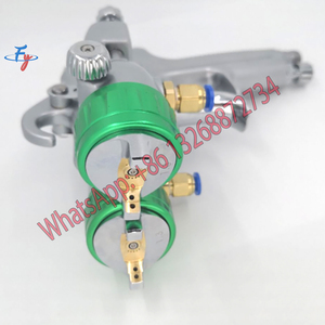 Pistol Semprot Dua Kepala Kaliber 1.3mm untuk Cat Semprot Dua Komponen dengan 2 Pot Bawah, Pistol Semprot Dua Kepala Bertekanan Dalam - Product Image 5