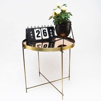 Table basse minimaliste de luxe au design moderne Table d'appoint en verre trempé avec pieds en fer miroir pour meubles de décoration de salon