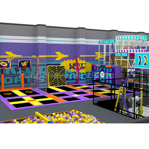Bettaplay Parque de Trampolines Interior de 1460 m² con Nuevo Diseño, Área de Juegos Interior con Tobogán Gigante, Circuito de Cuerdas y Muro de Escalada para Centros Comerciales - Product Image 3