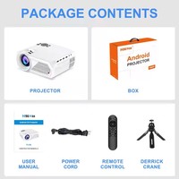 Projecteur YDH-H96 Max H713 4K 600 Lumens 150 Pouces 1080P Android 11 2.4G/5G Wifi6 BT5.4 Mise au point manuelle Projecteur portable 4K