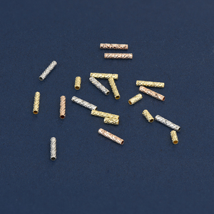 Distanziatori per Collane e Bracciali in Oro 18K, Tubi <span class=keywords><strong>Laser</strong></span> Au750, Accessori per Gioielli Fai-da-Te - Product Image 5