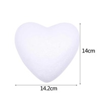 Cadeaux de mariage artisanaux, tête de fleur artificielle, ornement de Noël, polystyrène, mousse de polystyrène, ours en mousse blanc, boule en forme de cœur