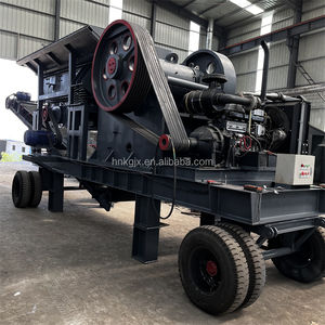 Новая мобильная щековая дробилка большой емкости PE400X600 для дробления камня щековая дробилка с конвейером и питателем - Product Image 4