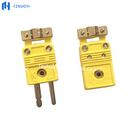 Connecteur de thermocouple miniature de type K SMPW-CC Mini K/T/J/E/C/N/U/R/S Prise de thermocouple avec support en nylon OEM/ODM IP65