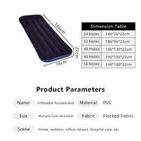 Lit gonflable convertible portable avec oreiller, canapé-lit gonflable de camping, meubles de salon, lit gonflable
