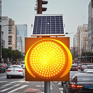 黄色いフラッシュライト交通交通交通安全Led交通300mm 200mm工場製造 - Product Image 4