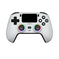 Controles de Juego para PC Multifuncionales con Luces LED RGB, Vibración Inalámbrica y Joysticks Hall