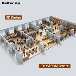 Les petites équipes utilisent la table de conférence haut de gamme pour les réunions publiques et les négociations de haut niveau, table de salle de réunion pour 6/8 personnes - Product Image 6