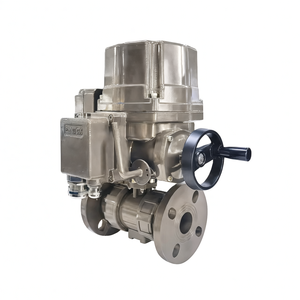 Válvula Actuadora Inteligente COVNA Eléctrica con Actuador de Flotador Rotatorio para Control Automatizado de Flujo de Agua y Fluidos, Válvula con Brida de UPVC - Product Image 1