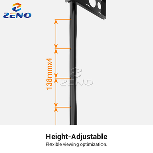 26 "đến 55" loa đứng khung loa với Vesa 100x100 đến 400x400mm Studio màn hình đứng có thể điều chỉnh Boom Arm mic đứng - Product Image 4