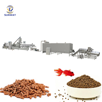 Máquina Extrusora Automática de Alimento para Peces, Planta Industrial de Procesamiento de Alimento Flotante para Peces, Maquinaria y Equipo