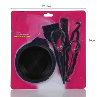 Kit professionnel de pinceaux pour coloration capillaire en gros – Peignes et brosses en plastique, bols de mélange, outils de coiffure pour barbiers