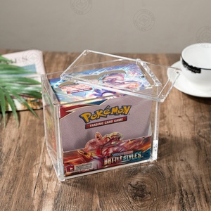 Factory Custom High Quality Transparent Acrylic Booster Box with Lid - Product Image 4