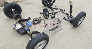 DIY модифицированный Электрический четырехколесный автомобиль <span class=keywords><strong>Go</strong></span>-<span class=keywords><strong>kart</strong></span> аксессуары Передняя подвеска рулевой дифференциальный вал трансмиссионный двигатель - Product Image 5