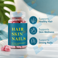 Gummies pour cheveux, peau et ongles à marque privée avec biotine, zinc et vitamines – 60 unités – Complément beauté – Fabricant OEM/ODM – Vente en gros