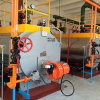 Chaudière à eau chaude au gaz naturel automatique intelligente 5,6 MW, surveillance en temps réel et allumage automatique pour usine de transformation chimique