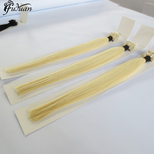 Virgen sin procesar humano peruano anillo de Micro Loop extensiones de cabello - Product Image 1