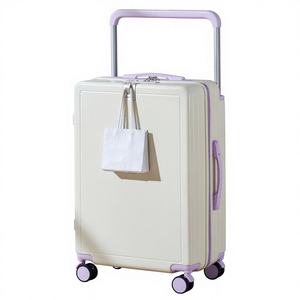 <span class=keywords><strong>Valise</strong></span> à roulettes large multifonctionnelle, nouvelle couleur contrastée, grande capacité, avec serrure à combinaison, pour étudiants, en polyester, universelle - Product Image 1