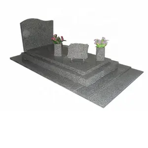 G603 White Grey Granite American G603 Simple Tombstone Design, Headstones USA Monument