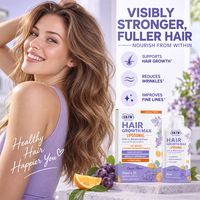 OKTW Hair Growth Max Liquide Liposomal Biotine Acide Hyaluronique Favorise la Croissance Capillaire Réparation du Collagène Supplément Liquide Beauté