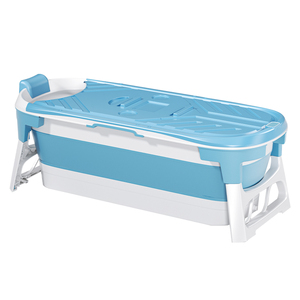 Bañera Plegable Grande de Plástico con Tapa, Portátil y Multifuncional para Adultos y Bebés - Product Image 1