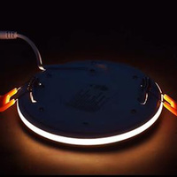 Lampe de panneau encastrée ronde ETL de 4 pouces, 6 pouces, 5CCT, à intensité variable, 9W+3W, 12W+3W, petite veilleuse, lampe de panneau LED