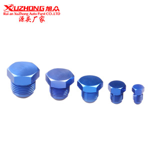 Xuzhong ถังน้ำมันเชื้อเพลิงอลูมิเนียมปลั๊ก AN4 AN6 AN8 AN10 AN12สีฟ้าสำหรับการปรับเปลี่ยนรถ - Product Image 1