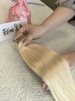 Extensions de cheveux humains 100% Remy indiennes à bandes adhésives, double trame machine, lots vierges, emballage en vrac, couleur claire, vente en gros