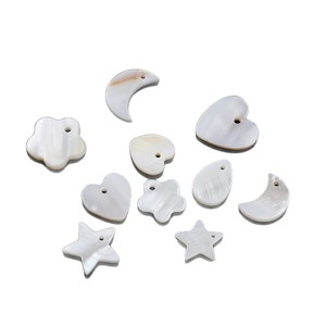 Natural Seashell Charms Mixed Shapes Heart Moon Star DIY Jewelry Bracelet Making Accessories Shell <b>Beads</b> For Crafting - Product Image 5