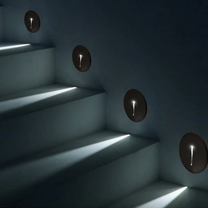 ใหม่รอบ LED บันไดในร่มโคมไฟบันไดโคมไฟบันไดทางเดินเท้า Sconce โคมไฟ