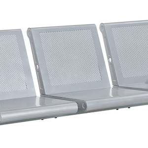 Silla de espera Ou He, de aleación de aluminio reforzada y engrosada, con reposabrazos, para lugares públicos. - Product Image 3