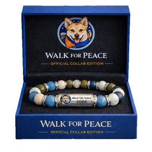 Bracelet énergétique en tungstène et pierre naturelle avec cordon élastique en forme <span class=keywords><strong>de</strong></span> chien pour la paix, les promenades et la commémoration des voyages, unisexe - Product Image 5