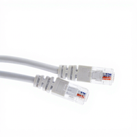 2 Paires torsadées Cat3 RJ11 Round Telephone Jumper Cable RJ11 Patch Cord With 6P4C Crystal Connector