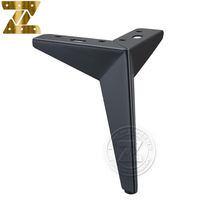 Pied de canapé convertible en métal, hauteur 10/13/15/17 cm, pieds de meubles modernes en or/noir/chrome