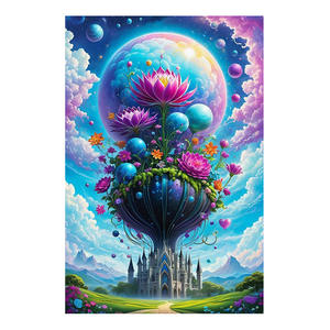 Verdadero fabricante, venta al por mayor, pintura de diamante 5D personalizada, arte de pared, decoración del hogar, pinturas de paisaje con piedras preciosas ASF2946 - Product Image 1