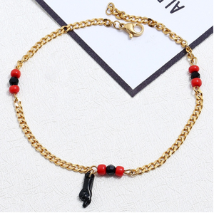 Bracelets pour enfants les plus populaires en 2021, bijoux pour bébés, chaîne en acier inoxydable dorée, protection contre le mauvais œil, bracelet de poing pour enfants - Product Image 2