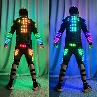 Nouveau Casque LED Lumineux Crâne pour Adultes, Armure KTV, Masque Fantôme à Couleurs Changeantes pour Spectacles Scéniques et Ambiance Améliorée