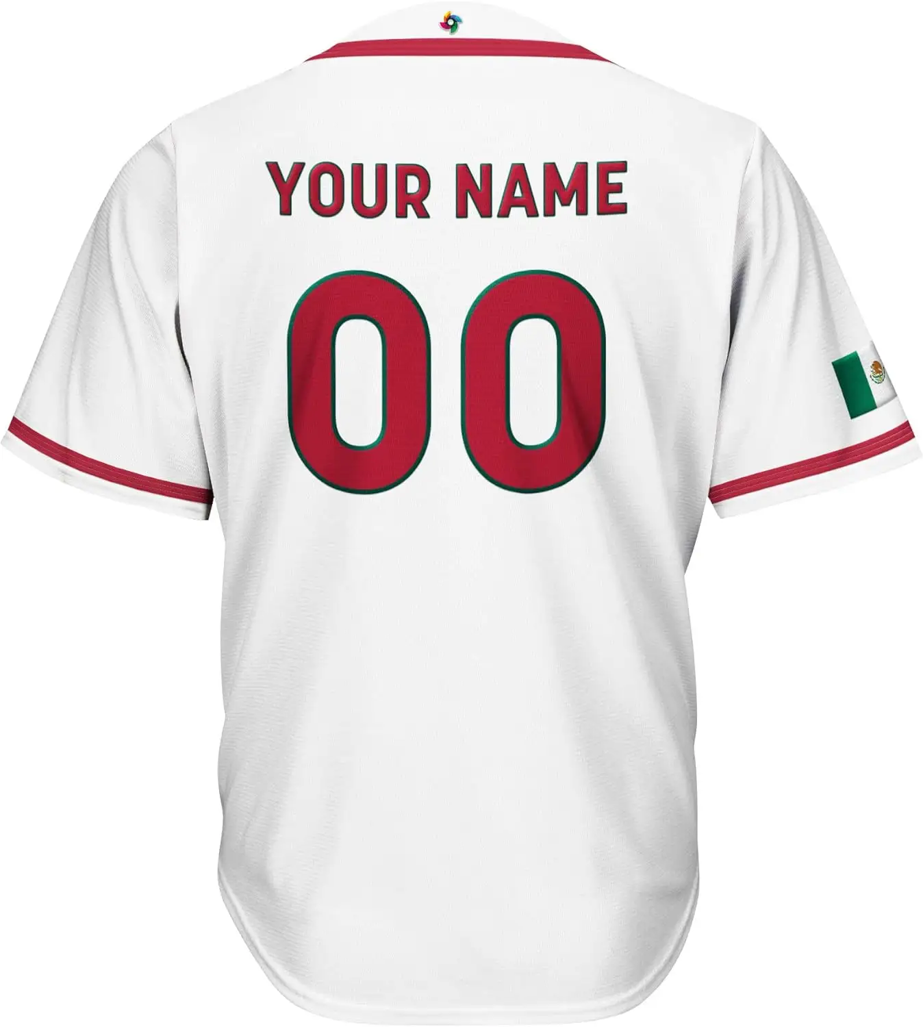 2023 Op Maat Gemaakte Nieuwe Hoge Kwaliteit Mexico Baseball Jersey Shirts Snelle Droge Mannen Honkbal Jersey