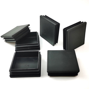 Tapa cuadrada para tubo de plástico Shih Hung de 50x50 mm, negra, para patas de muebles, protección para mesas y sillas - Product Image 4