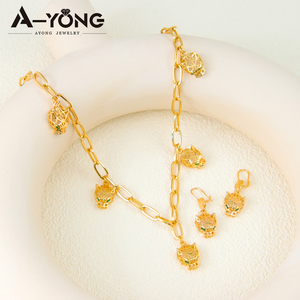 Ayong Đồ Trang Sức Mỹ Set 2024 Chất Lượng Cao Thời Trang <span class=keywords><strong>Leopard</strong></span> 18K Vàng Mạ Trang Sức Set Đối Với Phụ Nữ Quà Tặng - Product Image 6