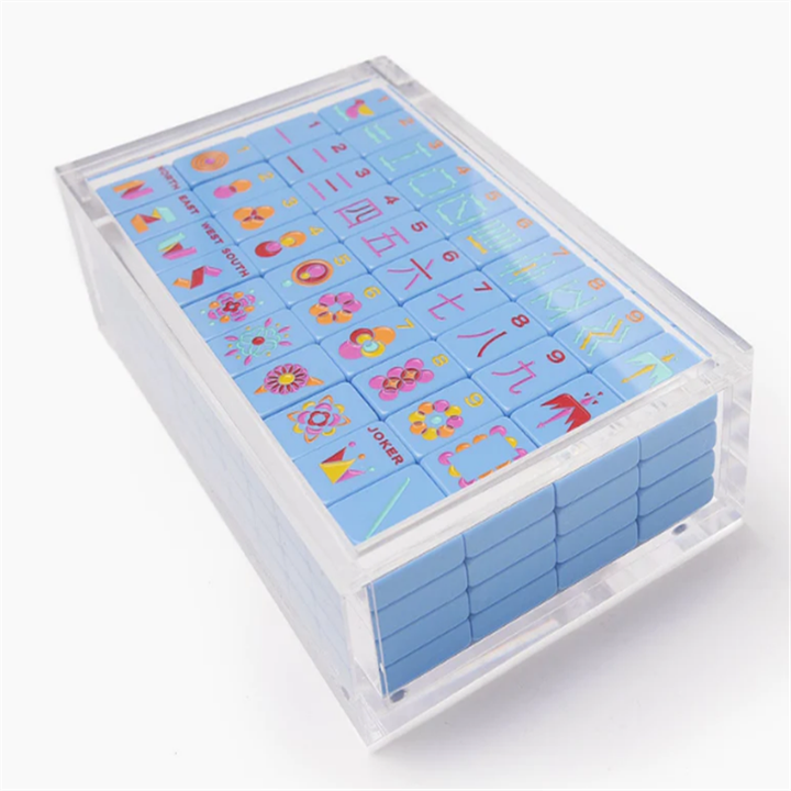 2Pcs Mahjong Line Finder, Mahjong Card Line Guide Bright Acrylic Mahjong Line Reader