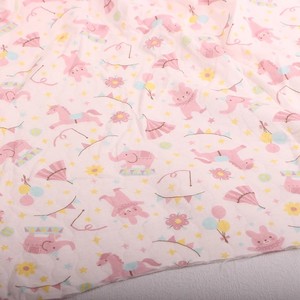 Nhà Máy Giá Florals bông vải 100% cotton không khí Lớp vải tùy chỉnh Scream in bông vải cho quần áo trẻ em áo ghi lê - Product Image 4