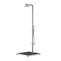 Ensemble de douche extérieur en acier inoxydable pour salle de bain et spa, système de douche apparent