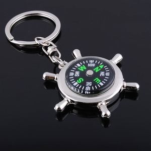 CY Creative Metal Helmsman Compass <b>Key</b> <b>Chain</b> Pendant <b>Car</b> Keychain Business Events Small Gifts DIY Laser Letters - Product Image 4