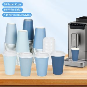 Custom Biodegradable 6oz <b>8oz</b> 9oz 12oz 16oz Paper <b>Cups</b> Disposable Double Wall <b>Coffee</b> Paper <b>Cup</b> for Hot Drinks - Product Image 5