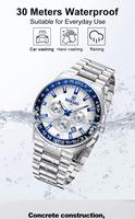 Nouvelle montre pour homme REWARD, chronographe de luxe, montre-bracelet pour homme, bracelet en acier inoxydable massif, montre de haute qualité pour homme