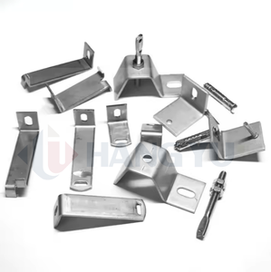 Hiện đại thép không gỉ Curtain <span class=keywords><strong>Wall</strong></span> Phụ kiện Đá Cẩm Thạch tường ốp Bracket đá sửa chữa hệ thống hỗ trợ - Product Image 1