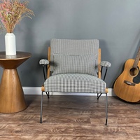 Fauteuil de salon moderne en métal à siège unique, style écossais, pour intérieur, confortable et relaxant